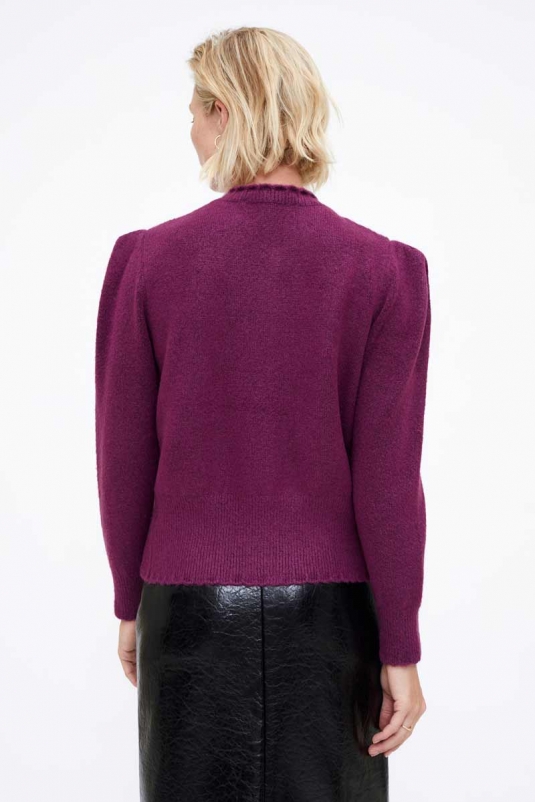 CÁRDIGAN MORADO BOTONES WILDPONY