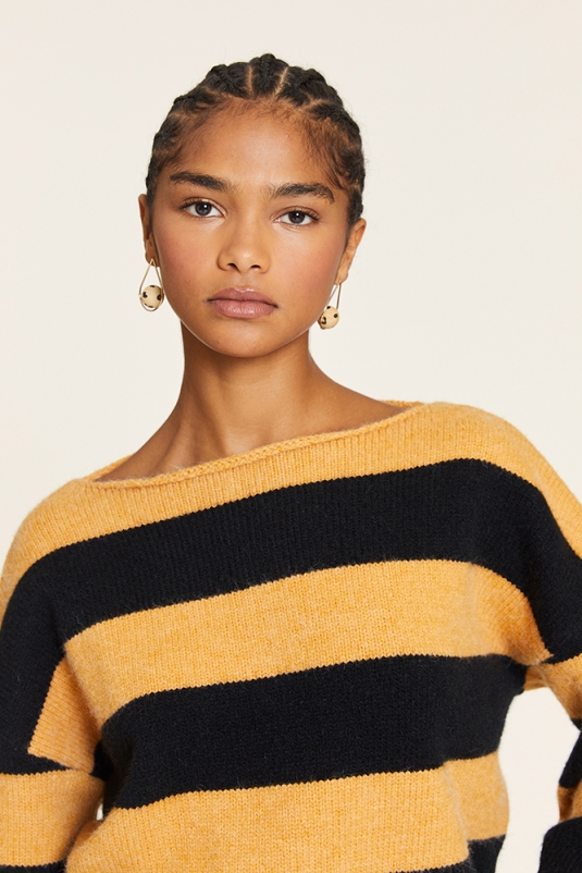 JERSEY RAYAS MOSTAZA NEGRO PEPALOVES