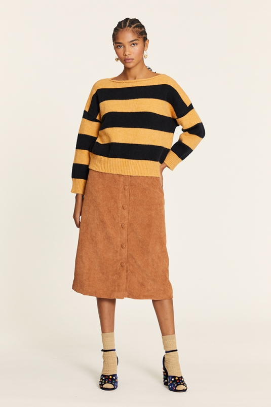 JERSEY RAYAS MOSTAZA NEGRO PEPALOVES