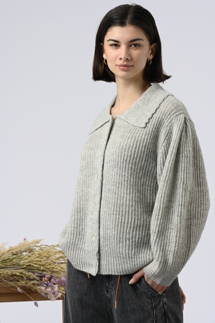 CÁRDIGAN KALOUA GRIS BABERO ORFEO