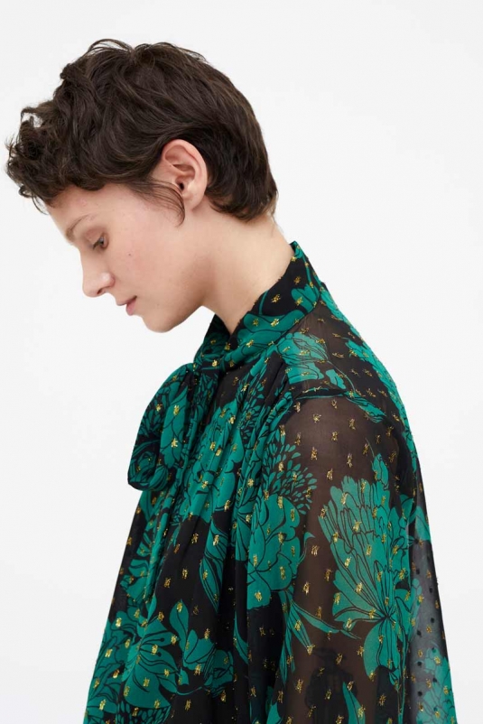 CAMISA HOJAS VERDES WILDPONY