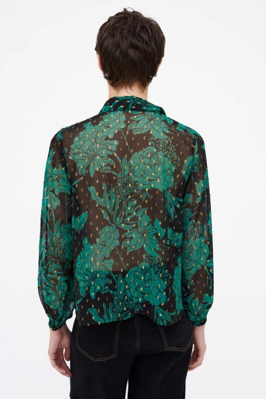 CAMISA HOJAS VERDES WILDPONY