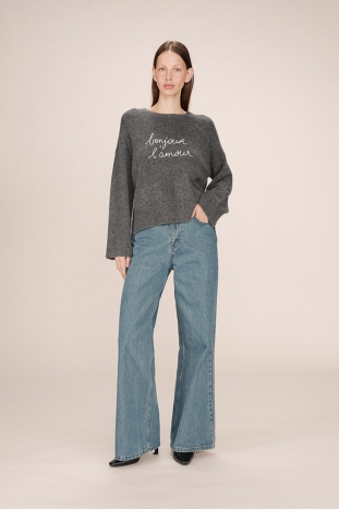 JERSEY GRIS SAINTS BONJOUR L’ AMOUR  GRACE & MILA
