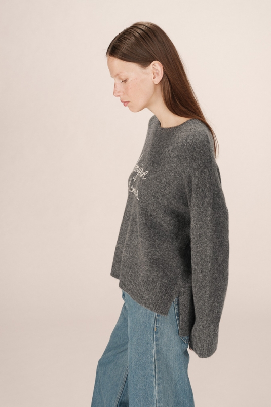JERSEY GRIS SAINTS BONJOUR L’ AMOUR  GRACE & MILA