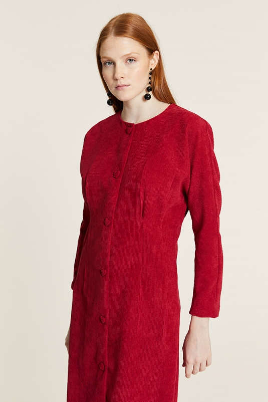 VESTIDO PANA MIDI ROJO  PEPALOVES