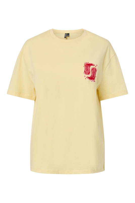 CAMISETA ELOISE AMARILLA BOTAS COWBOY PIECES