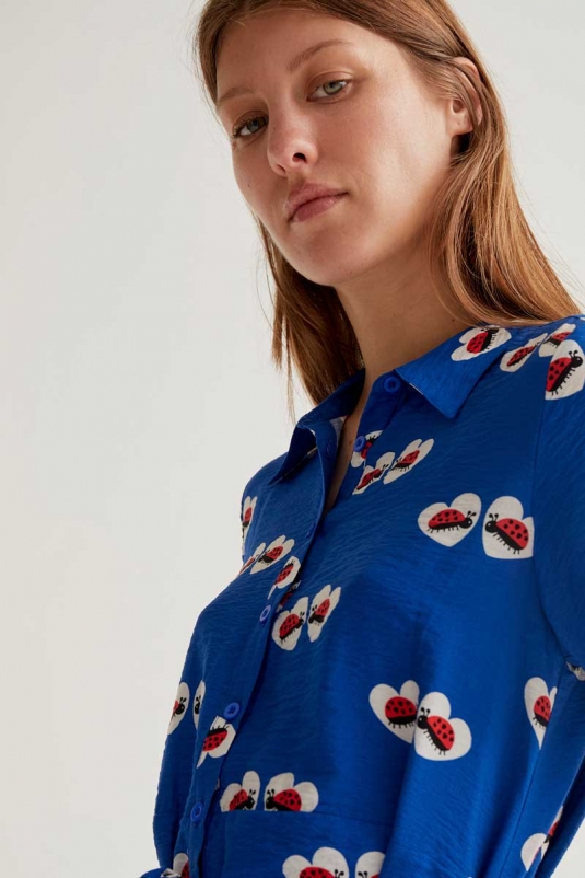 VESTIDO AZUL MARIQUITAS COMPAÑÍA FANTÁSTICA