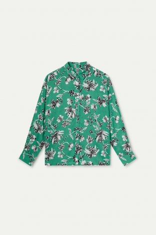 CAMISA VERDE GERBERAS WILDPONY