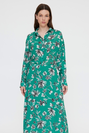 CAMISA VERDE GERBERAS WILDPONY