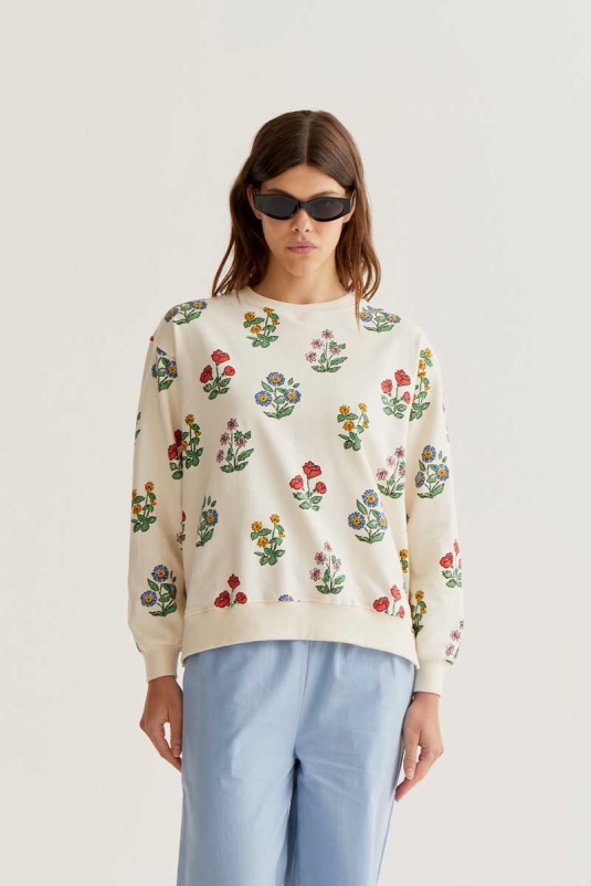 SUDADERA FLORES COMPAÑÍA FANTÁSTICA