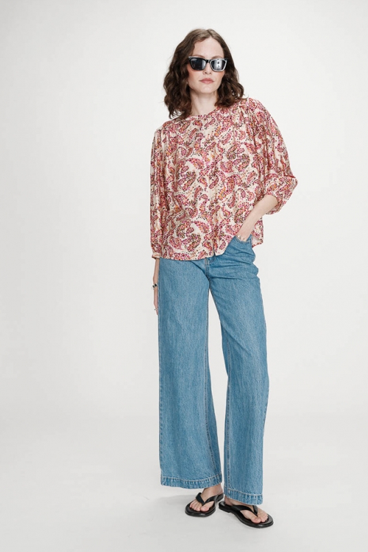 BLUSA VEZIA ESTAMPADA GRACE & MILA