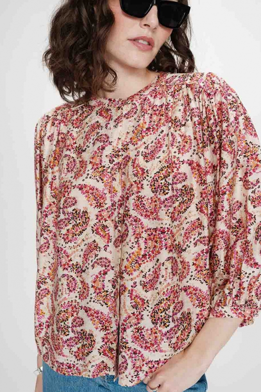 BLUSA VEZIA ESTAMPADA GRACE & MILA