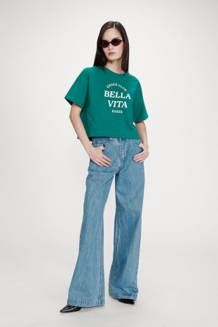 CAMISETA VERDE BELLA VITA GRACE & MILA