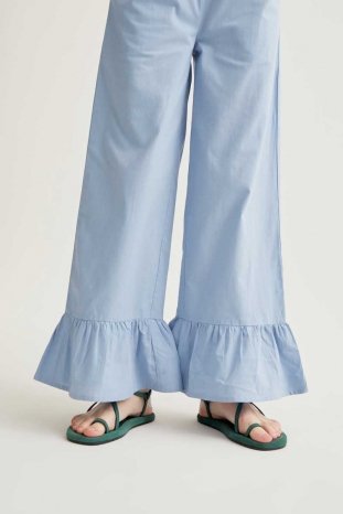 PANTALÓN AZUL CLARO VOLANTE COMPAÑÍA FANTÁSTICA