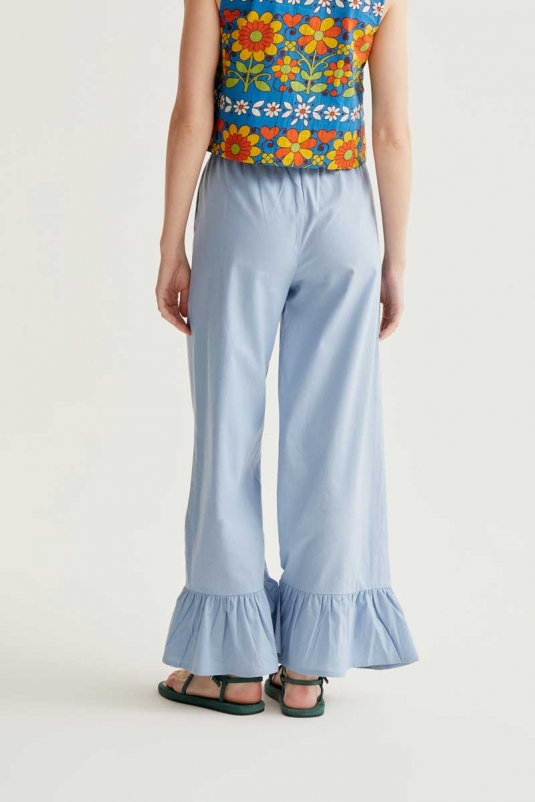 PANTALÓN AZUL CLARO VOLANTE COMPAÑÍA FANTÁSTICA