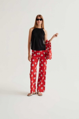 PANTALÓN ROJO CORAZONES COMPAÑÍA FANTÁSTICA