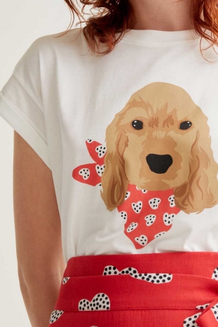CAMISETA PERRO PAÑUELO COMPAÑÍA FANTÁSTICA