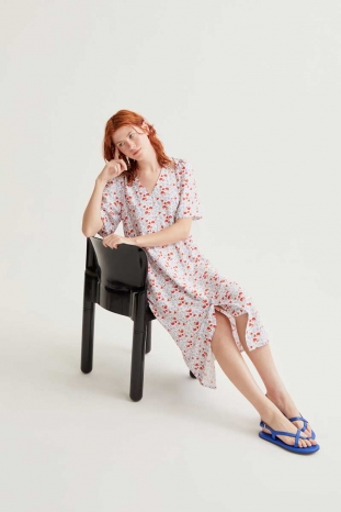 VESTIDO MIDI FLOWERS COMPAÑÍA FANTÁSTICA