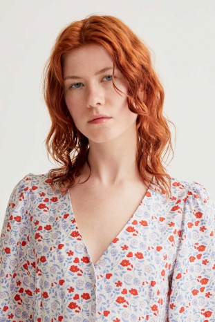 VESTIDO MIDI FLOWERS COMPAÑÍA FANTÁSTICA