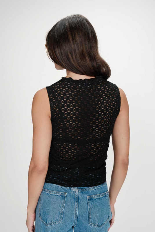 TOP ENCAJE NEGRO VINTIE GRACE & MILA