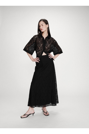 FALDA ENCAJE NEGRA VISENYA GRACE & MILA