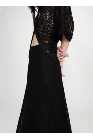 FALDA ENCAJE NEGRA VISENYA GRACE & MILA