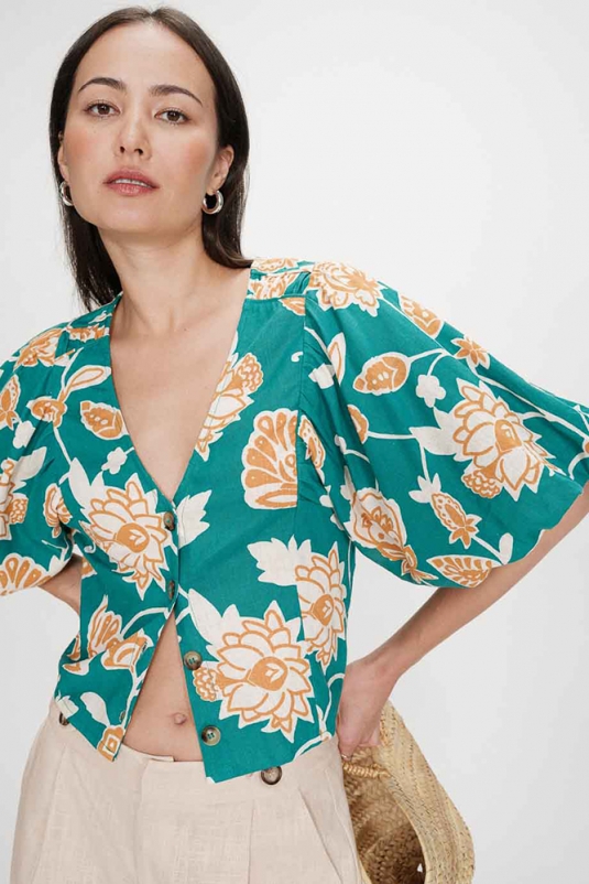 TOP VERDE FLORES VAHE GRACE & MILA