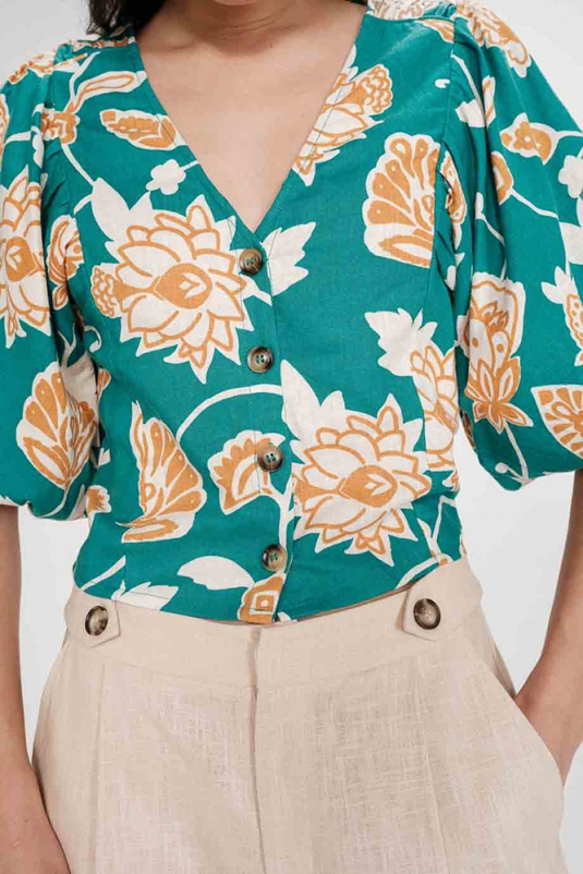 TOP VERDE FLORES VAHE GRACE & MILA