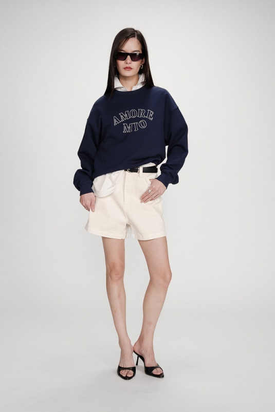 SUDADERA AZUL AMORE MIO GRACE & MILA