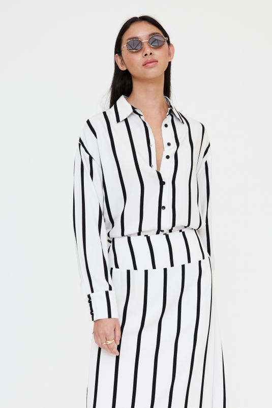 CAMISA BLANCA RAYAS GRIMAUD WILDPONY