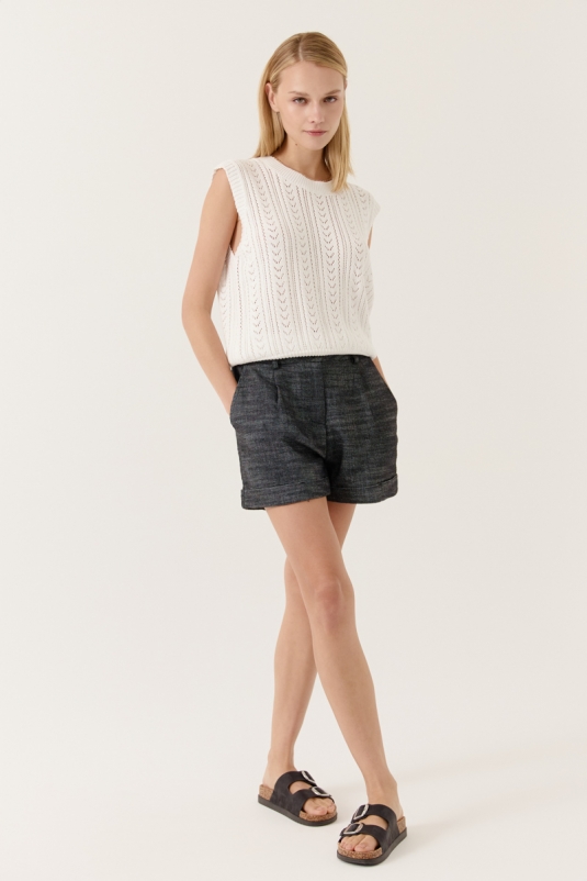 CHALECO CALADO BLANCO ALMERIA ARTLOVE