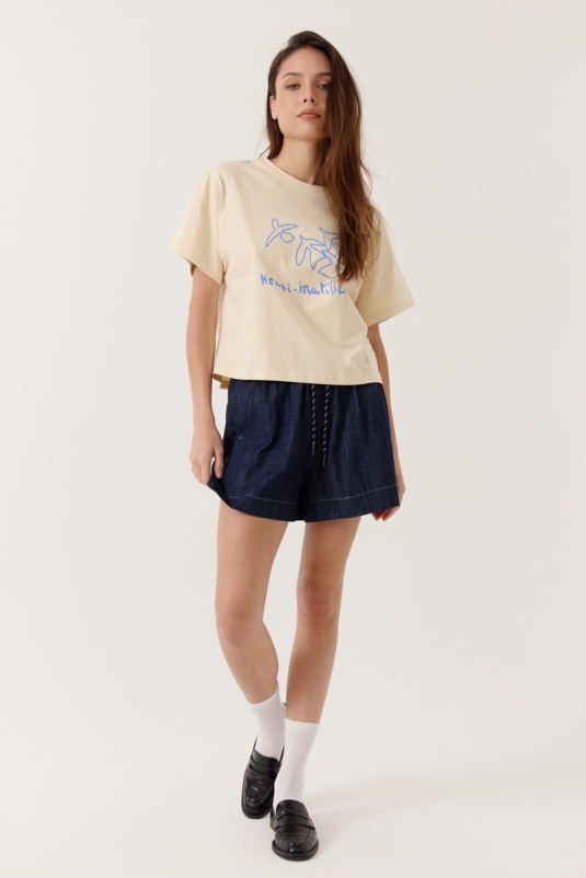 CAMISETA CLARISSEA BEIGE  ARTLOVE