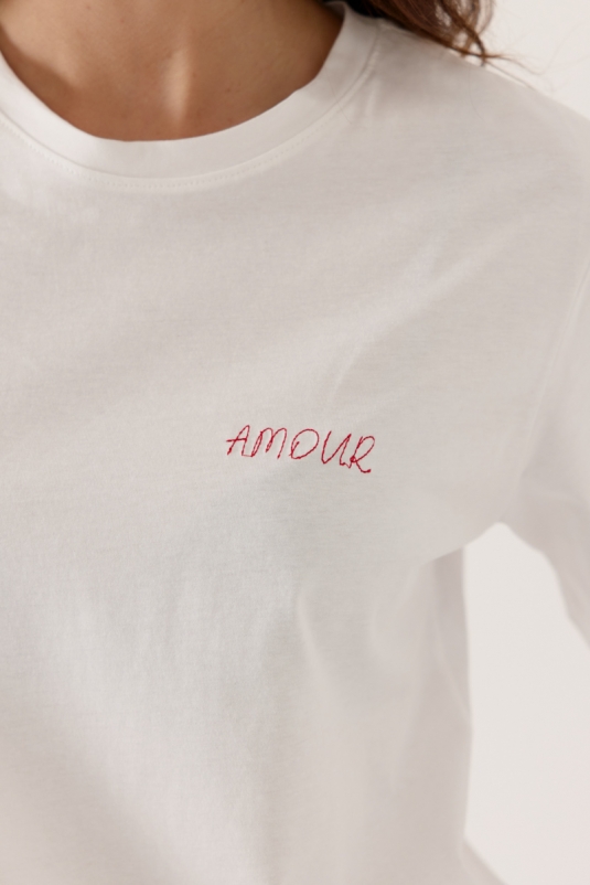 CAMISETA BLANCA AMOUR ISMAELLE ARTLOVE