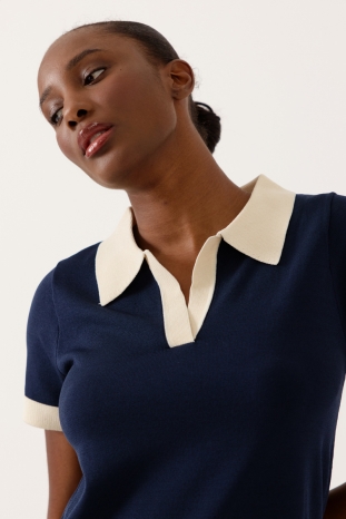 VESTIDO PUNTO AZUL MARISSE ARTLOVE