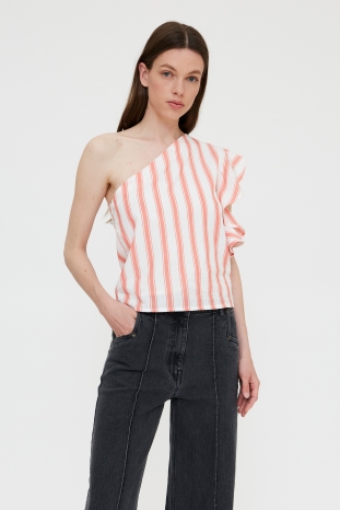 TOP STRIPES CORAL VOLANTE WILDPONY