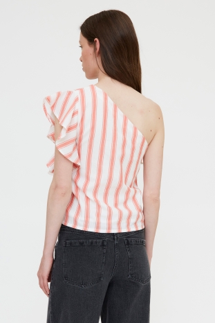 TOP STRIPES CORAL VOLANTE WILDPONY