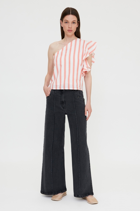 TOP STRIPES CORAL VOLANTE WILDPONY