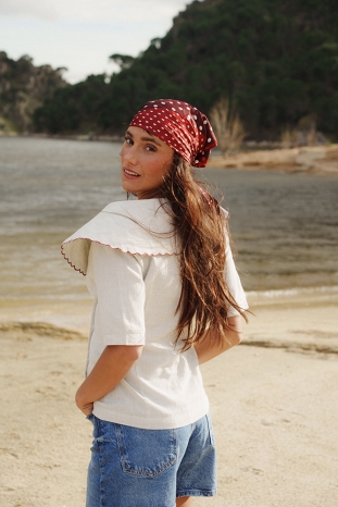 BLUSA ST TROPEZ CASTAÑO DE INDIAS