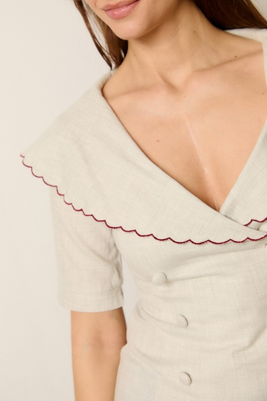 BLUSA ST TROPEZ CASTAÑO DE INDIAS
