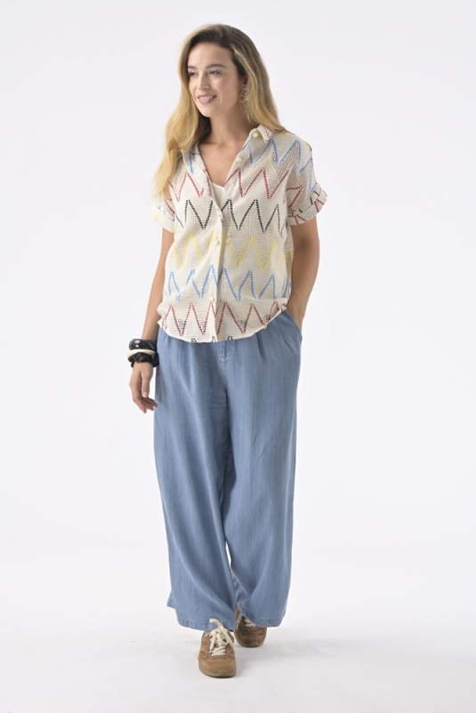 CAMISA CALICE CROCHET ORFEO