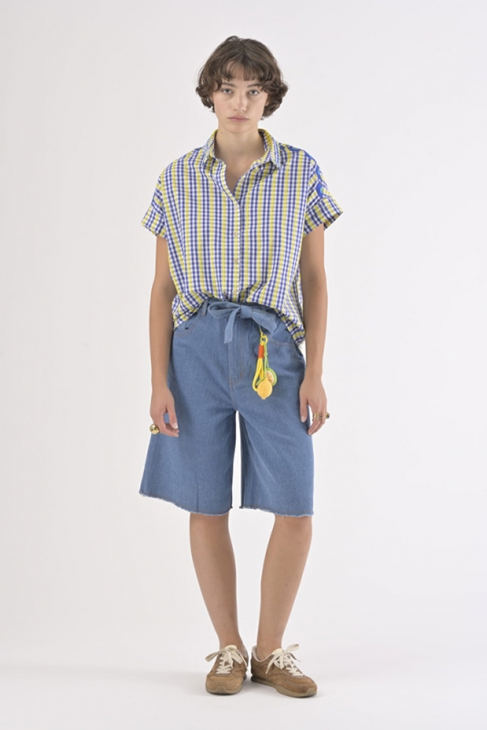 CAMISA CALICE AZULES ORFEO