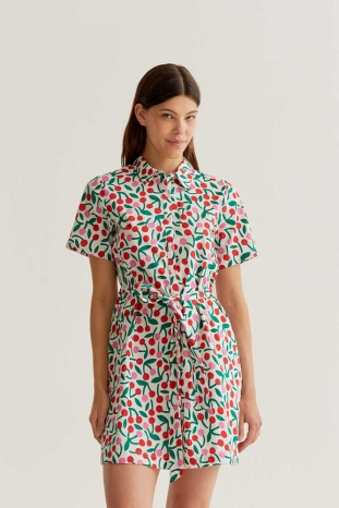 VESTIDO CORTO CEREZAS COMPAÑÍA FANTÁSTICA