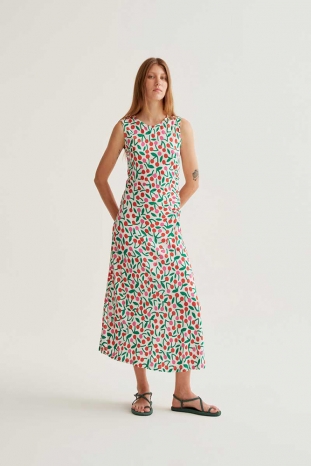 VESTIDO LARGO CEREZAS COMPAÑÍA FANTÁSTICA