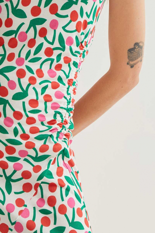 VESTIDO LARGO CEREZAS COMPAÑÍA FANTÁSTICA