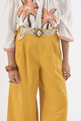 PANTALÓN KIRA MOSTAZA ORFEO