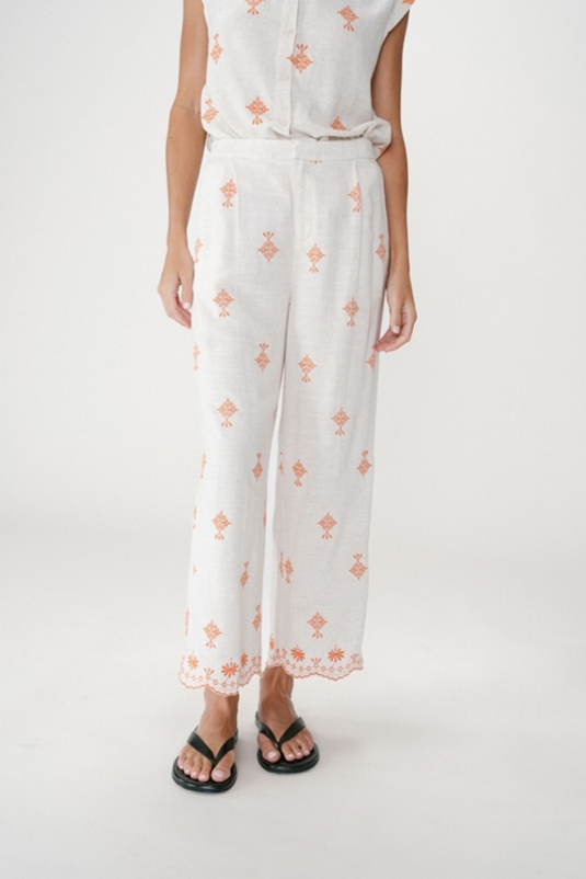 PANTALÓN WAREN BORDADA GRACE & MILA