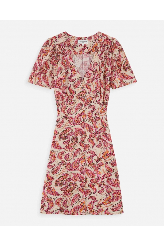 VESTIDO VICTOIRE PECHE GRACE & MILA