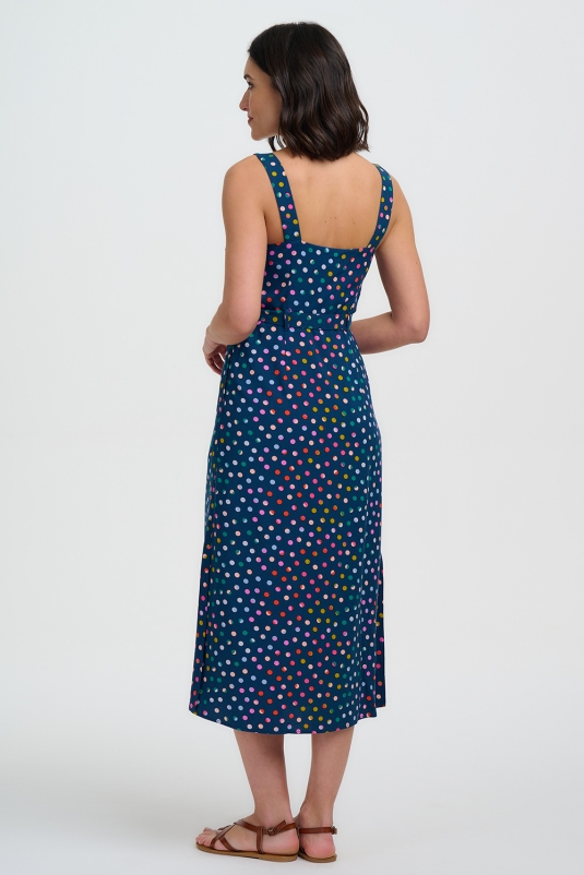 VESTIDO ELVA PETROL NAVY SUGARHILL BRIGHTON