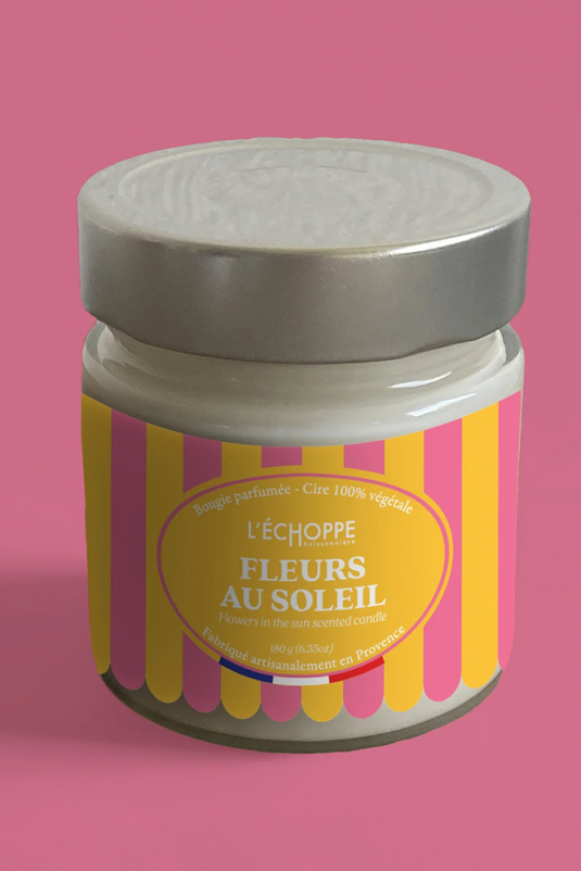 VELA SOJA FLORES BAJO EL SOL