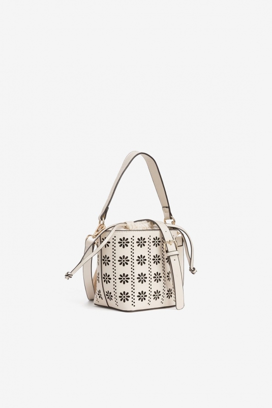 BOLSO BLANCO TROQUELADO